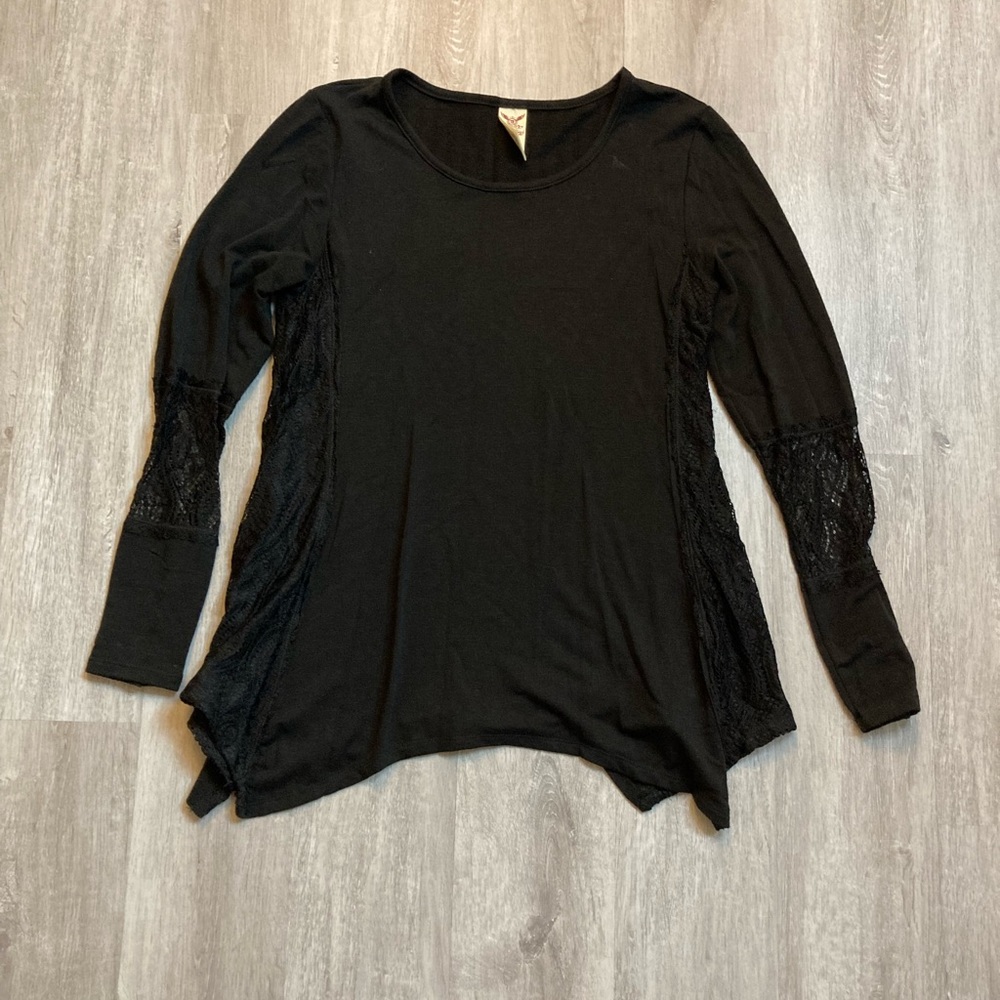 Faded Glory Black Long Sleeve Small